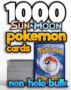 1000 Pokemon Sun & Moon Era Pokemon Cards - Bulk Lot Pack NM-HP - Image 1