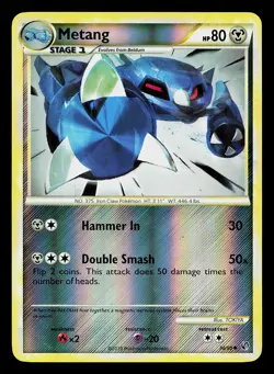 Metang 30/90 Reverse Holo Undaunted Pokemon Card - Image 1