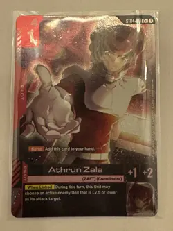 Gundam Card Game ST04-011 Athrun Zala Holo Foil [C+] English Parallel Alt - Image 1