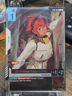 Gundam Card Game TCG - Suletta Mercury (C+) - (ST01-011) - Image 1