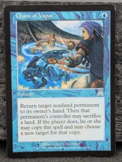 MP - Chain of Vapor - Onslaught 2002 - Magic The Gathering Moderately Played MTG - Image 1