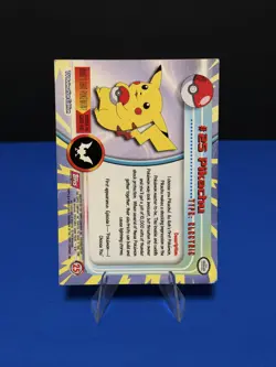 Topps Pokemon #25 Pikachu TV Animation Edition Series Red Logo - LP - Image 2