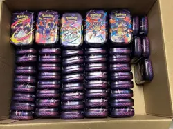 Lot of 75+ EMPTY Mini Tins Pokemon TCG Mega Evolution - Image 2