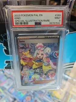 PSA 9 Iono 269/193 Pokemon SV Paldea Evolved SIR Special Illustration Rare - Image 1