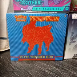 NEW Pokemon TCG Sword & Shield Base Set ETB Elite Trainer Box (8 Packs) SEALED! 820650104459 - Image 1