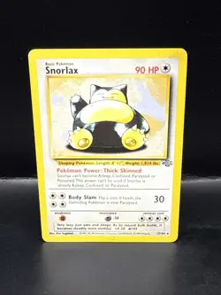 Pokemon TCG Snorlax 27/64 Jungle Unlimited Non-Holo Rare 1999 - Image 1