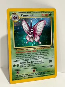 Pokemon TCG 1999 Venomoth Jungle 13/64 Holo Unlimited Holo Rare LP/MP - Image 2