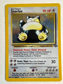 Pokemon TCG Snorlax Jungle Set #11/64 WOTC Vintage 1999 Holo Rare - Image 1