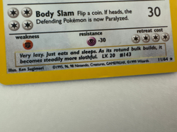 Pokemon TCG Snorlax Jungle Set #11/64 WOTC Vintage 1999 Holo Rare - Image 5
