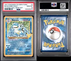 Pokemon Blastoise Celebrations Classic Collection Holo 2/102 PSA 10 GEM MINT - Image 3