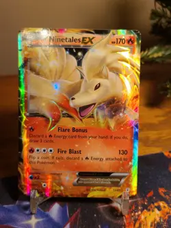 Pokemon TCG Ninetales EX 13/83 Holo Ultra Rare Card Generations LP - Image 1