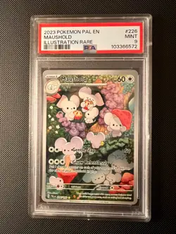 PSA 9 Maushold Illustration Rare 226/193 Pokemon Card Paldea Evolved 2023 - Image 1