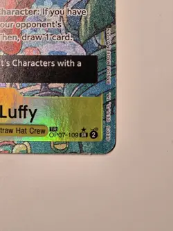 Monkey.D.Luffy OP07-109 Treasure Rare - One Piece TCG Two Legends - Image 4