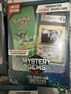 *Sealed* Mystery Gems Pokemon 2025 CGC Graded Card + Pokemon Pack Random - Image 2