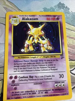 Alakazam Pokemon Card Holo Base Set 1999 1/130 - Image 4