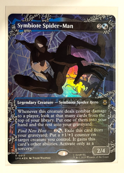 MTG - Spider-man - Symbiote Spider-man Borderless Foil - Rare 0217 - Image 1