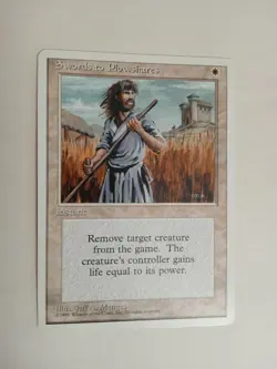 CARTA MAGIC MTG ENG 1995 SWORDS TO PLOWSHARES - Image 1