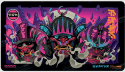 Ultra Pro 19277 MTG Neon Dynasty Stitched Playmat - Black | New, Sealed 74427192778 - Image 1