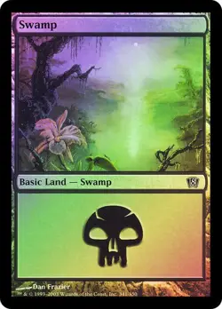 8th Edition MTG Foil 1 Swamp (#341) Magic - Image 1