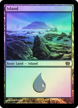 8th Edition MTG Foil 1 Island (#336) Magic - Image 1