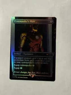 Commander's Plate FOIL (SLD 1733) MTG Marvel Iron Man Secret Lair 2024 - Image 1