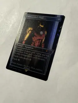 Commander's Plate FOIL (SLD 1733) MTG Marvel Iron Man Secret Lair 2024 - Image 2