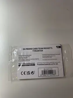 Team Rocket's Tyranitar 096/182 Pokemon Center Stamped Promo Sealed Pokemon TCG - Image 2