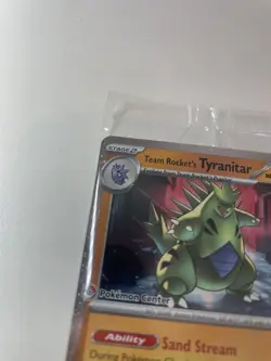 Team Rocket's Tyranitar 096/182 Pokemon Center Stamped Promo Sealed Pokemon TCG - Image 3