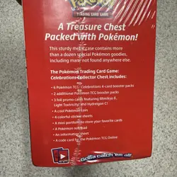 2021 Pokemon 25th Anniversary Celebrations -Treasure Chest Lunchbox Tin SEALED - Image 4