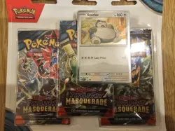 Pokemon TCG Twilight Masquerade Snorlax & Revavroom Triple Blister Packs - Image 2