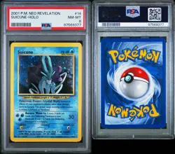 2001 Pokemon Neo Revelation Suicune 14/64 Holo PSA 8 - Image 3