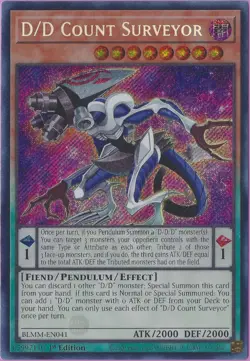 Yu-Gi-Oh! D/D Count Surveyor | BLMM-EN041 | 1st Edition Secret Rare - Image 1