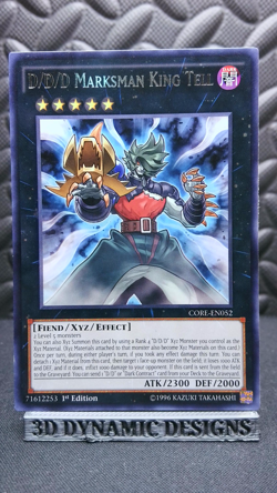 | Yugioh D/D/D Marksman King Tell CORE-EN052 1st Edition Rare NM ?? | - Image 1
