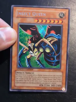 Yu-Gi-OH! SECRET RARE CARD INSECT QUEEN CT1-EN005 MP - Image 3