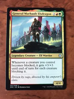 General Marhault Elsdragon MTG Magic the Gathering Card NM Mint Dominaria DMC - Image 1