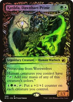 Katilda, Dawnhart Prime FOIL SHOWCASE - 309 - Innistrad: Midnight Hunt MID MTG - Image 1
