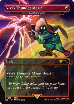 MTG - Vivi's Thunder Magic - Foil - Final Fantasy Secret Lair - Magic - Image 1