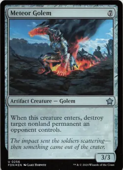 Meteor Golem - FOIL - U Foundations 256 - MTG - Image 1
