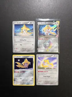 4x Jirachi Pokemon Card Collection Holo Rare Prism SWSH SV PTCG - Image 1