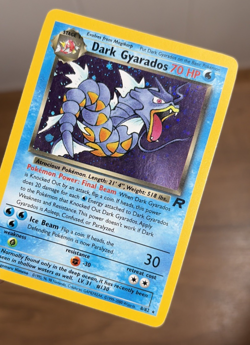Pokemon 2000 Team Rocket Dark Gyarados 8/82 Unlimited English LP - Image 2