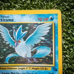 Pokemon Articuno 2/62 Fossil Holo LP Rare Unlimited 1999 Wizards WOTC - Image 3