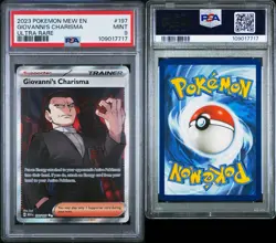 2023 POKEMON MEW EN-151 #197 GIOVANNI'S CHARISMA ULTRA RARE - Image 3