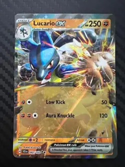 Pokemon TCG Lucario ex 082/142 2024 Stellar Crown Double Rare NM - Image 1