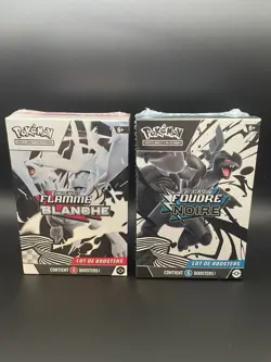 Pokemon TCG DUO 2x Bundle EV10.5 Foudre Noire & Flamme Blanche FR Neuf Scelle - Image 1