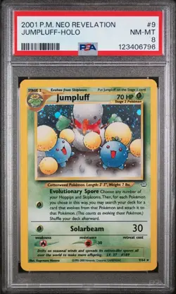 Pokemon Jumpluff 2001 Neo Revelation Unlimoted Holo Rare PSA 8 NM 🔥New Cert🔥 - Image 1