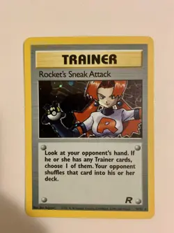 Pokemon Trainer Rocket’s Sneak Attack 16/82 RARE HOLO Vintage Base Set - Image 1