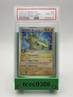 Tyranitar EX - Holo - 99/101 - Pokemon EX - Dragon Frontiers - PSA 8 - 2006 - Image 1