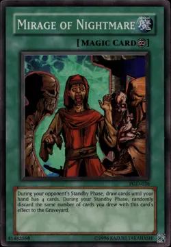 Mirage of Nightmare Unl Ed MAGIC Super Rare PGD-036 Yu-Gi-Oh! - Image 1