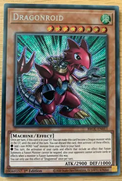 Yu-Gi-Oh! TCG Dragonroid Brothers of Legend BROL-EN011 1st Edition Secret Rare - Image 1