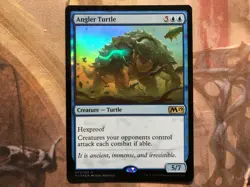 MTG Magic The Gathering M19 Angler Turtle Exclusive Gift Box 2018 Foil Card - Image 1